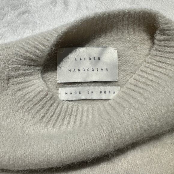 Lauren Manoogian New Suri Alpaca Long Sleeve Crewneck Sweater Celadon Size 1 NWT - Picture 15 of 16